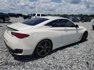 2018 Infiniti Q60 Sport with VIN JN1EV7EK9JM342022, listed as a Copart auction lot 60686985 with 77,498 mi miles and Salvage title. Bid and sale history available at DreamBid. Image 3.