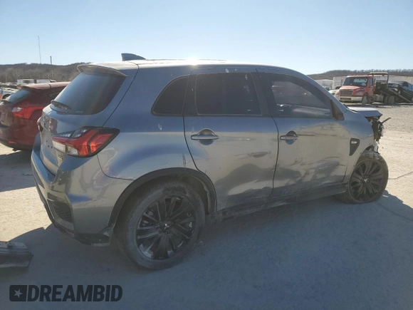 2022 Mitsubishi Outlander Sport ES with VIN JA4ARUAU1NU014051, listed as a Copart auction lot 45712585 with 53,436 mi miles and Salvage Title. Bid and sale history available at carsss.com. Image 3.