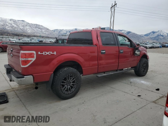 2010 Ford F-150 XL with VIN 1FTFW1EV9AFB54028, listed as a Copart auction lot 44244155 with 158,050 mi miles and Salvage Title. Bid and sale history available at carsss.com. Image 3.