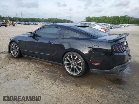 2012 Ford Mustang V6 Premium with VIN 1ZVBP8AM8C5247520, listed as a Copart auction lot 53736135 with 124,838 mi miles and Salvage Title. Bid and sale history available at carsss.com. Image 2.
