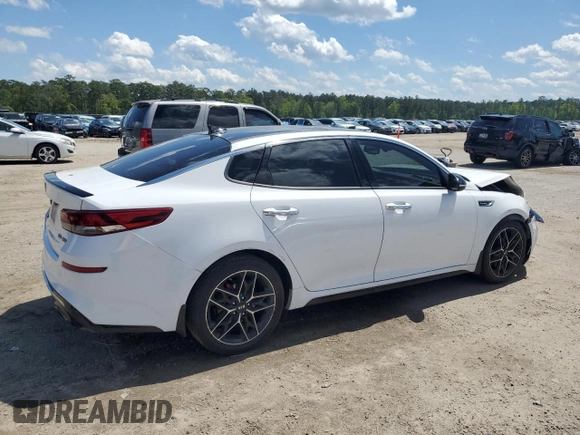 2019 Kia Optima SX with VIN 5XXGW4L29KG327192, listed as a Copart auction lot 52411425 with 109,785 mi miles and Salvage title. Bid and sale history available at DreamBid. Image 3.