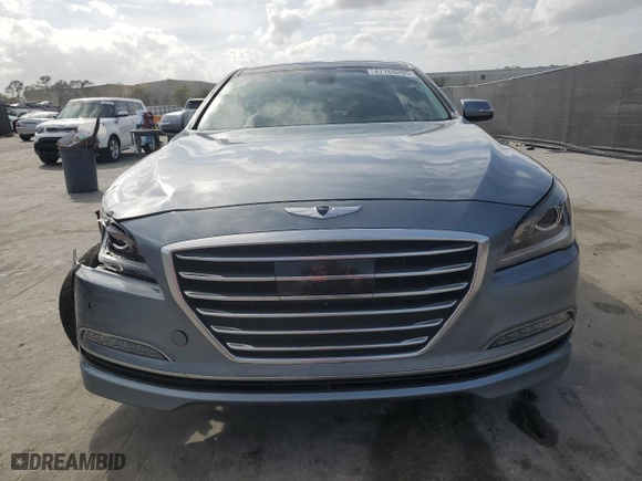 2016 Hyundai Genesis 3.8L with VIN KMHGN4JEXGU115091, listed as a Copart auction lot 47765205 with 29,698 mi miles and Salvage Title. Bid and sale history available at carsss.com. Image 5.