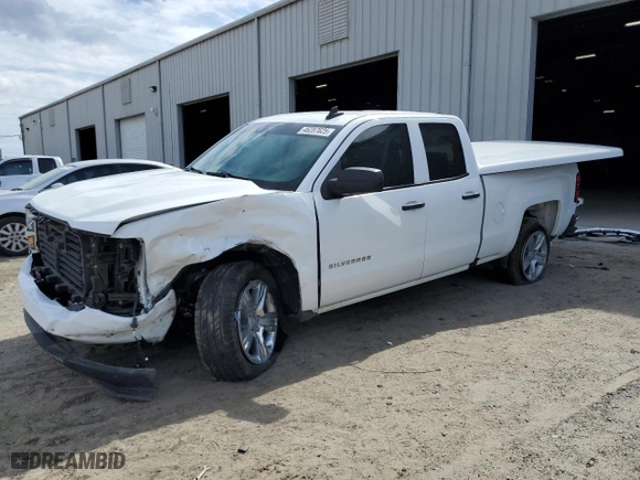 2018 Chevrolet Silverado 1500 Custom with VIN 1GCRCPEC2JZ315597, listed as a Copart auction lot 46287625 with 0 mi miles and Salvage Title. Bid and sale history available at carsss.com. Image 1.