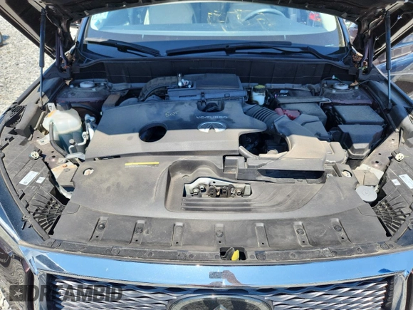 2021 Infiniti QX50 Essential with VIN 3PCAJ5CB5MF119830, listed as a Copart auction lot 61600225 with 55,469 mi miles and Salvage title. Bid and sale history available at DreamBid. Image 12.