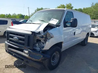 2008 Ford Econoline Cargo Commercial with VIN 1FTNE14W88DA33750, listed as a IAAI auction lot 41997596 with 338,000 mi miles. Bid and sale history available at carsss.com. Image 2.
