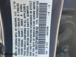 2017 Honda Civic Sedan LX with VIN 19XFC2F58HE208162, listed as a Copart auction lot 52958705 with 71,268 mi miles and Clean Title. Bid and sale history available at carsss.com. Image 10.