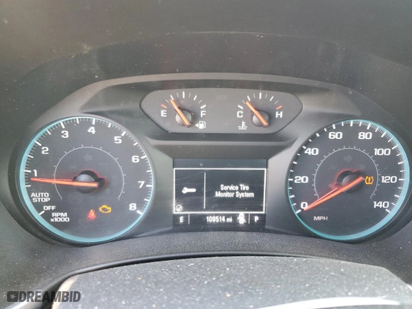 2018 Chevrolet Equinox LT with VIN 3GNAXSEV3JL111640, listed as a Copart auction lot 51283625 with 109,514 mi miles and Salvage Title. Bid and sale history available at carsss.com. Image 9.