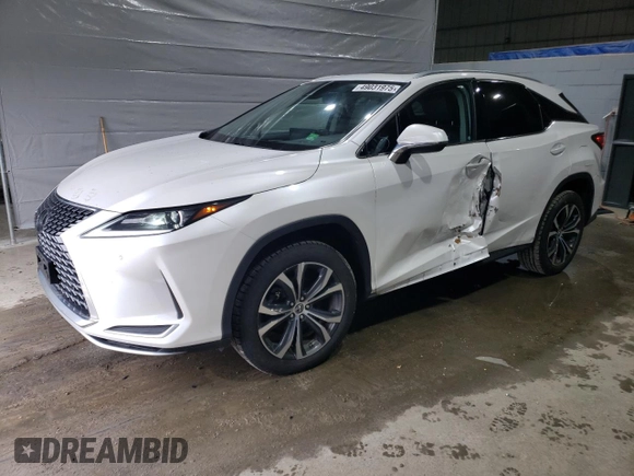 2021 Lexus RX with VIN 2T2HZMDA8MC258423, listed as a Copart auction lot 49031975 with 8,370 mi miles and Salvage Title. Bid and sale history available at carsss.com. Image 1.