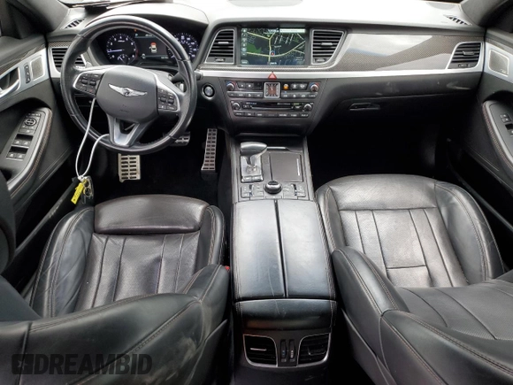 2018 Genesis G80 Sport with VIN KMHGN4JB2JU262468, listed as a Copart auction lot 50961045 with 100,118 mi miles and Salvage title. Bid and sale history available at DreamBid. Image 8.