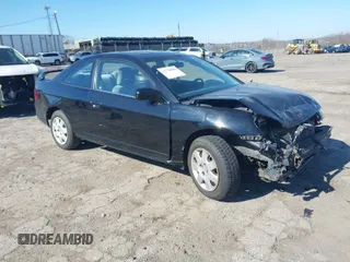 2002 Honda Civic EX with VIN 1HGEM22992L075073, listed as a IAAI auction lot 41758844 with 1 mi miles. Bid and sale history available at carsss.com. Image 1.