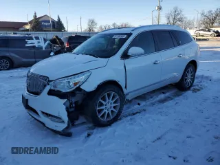 2017 Buick Enclave Leather with VIN 5GAKRBKD2HJ348058, listed as a Copart auction lot 87738385 with 137,692 mi miles and Salvage Title. Bid and sale history available at carsss.com. Image 1.