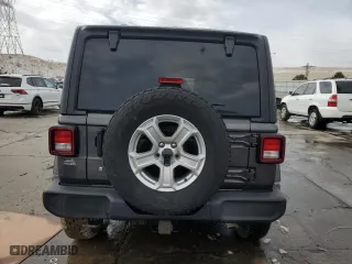 2020 Jeep Wrangler Unlimited Sport S with VIN 1C4HJXDG5LW179265, listed as a Copart auction lot 49832725 with 41,276 mi miles and Salvage Title. Bid and sale history available at carsss.com. Image 6.