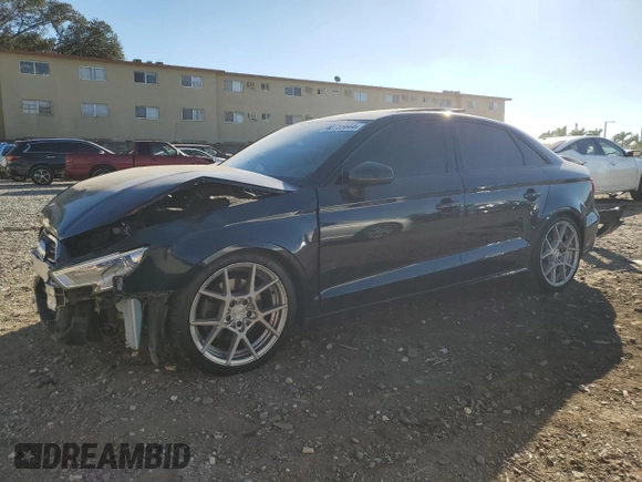 2018 Audi A3 Sedan Premium with VIN WAUAUGFF2J1013807, listed as a Copart auction lot 40755644 with 71,938 mi miles. Bid and sale history available at carsss.com. Image 1.