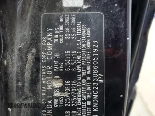 2008 Hyundai Entourage GLS z VIN KNDMC233086051923, wystawiony jako Copart lot #47754735 z przebiegiem Nie podano mil oraz Szkoda całkowita • Salvage title. Historia ofert i sprzedaży dostępna na DreamBid. Obrazek 14.