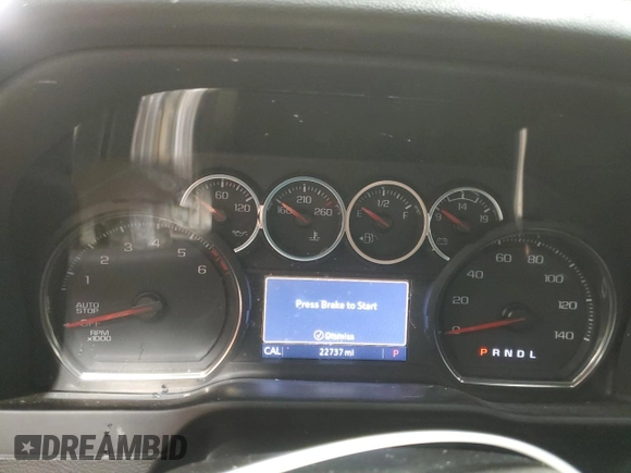 2020 Chevrolet Silverado 1500 LT Trail Boss with VIN 1GCPYFEL4LZ325697, listed as a Copart auction lot 45790275 with 22,737 mi miles and Salvage Title. Bid and sale history available at carsss.com. Image 9.