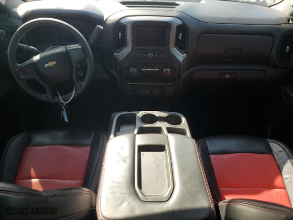 2021 Chevrolet Silverado 1500 Custom with VIN 1GCPYBEK8MZ192069, listed as a Copart auction lot 48770685 with 69,401 mi miles and Salvage Title. Bid and sale history available at carsss.com. Image 8.