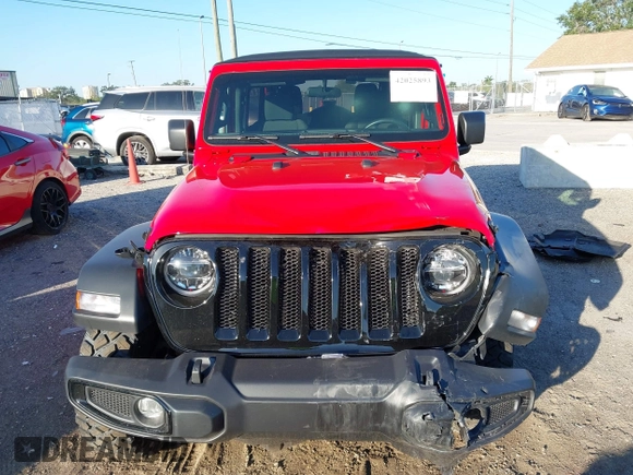 2022 Jeep Wrangler Unlimited Willys with VIN 1C4HJXDN3NW129708, listed as a IAAI auction lot 42025893 with 14,548 mi miles and . Bid and sale history available at DreamBid. Image 6.