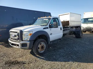 2014 Ford F-550 XL with VIN 1FDUF5GTXEEA62220, listed as a Copart auction lot 80396924 with 130,587 mi miles and Clean Title. Bid and sale history available at carsss.com. Image 1.