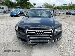 2013 Audi A8 4.0L with VIN WAUA2AFD3DN026967, listed as a Copart auction lot 60800425 with 87,836 mi miles and Salvage title. Bid and sale history available at DreamBid. Image 14.