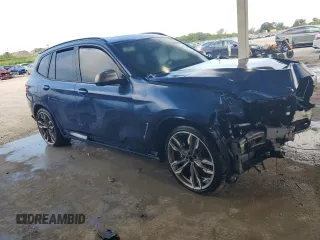 2018 BMW X3 M40i z VIN 5UXTS3C51J0Y98575, wystawiony jako Copart lot #58449655 z przebiegiem Nie podano mil oraz Tytuł czysty. Historia ofert i sprzedaży dostępna na DreamBid. Obrazek 4.