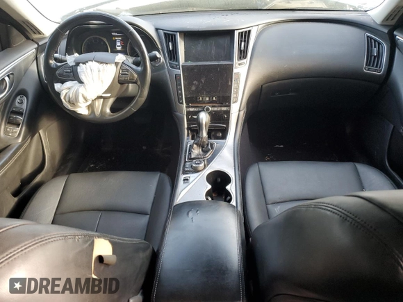 2015 Infiniti Q50 Premium with VIN JN1BV7AP3FM340598, listed as a Copart auction lot 50459855 with 104,938 mi miles and Salvage Title. Bid and sale history available at carsss.com. Image 8.