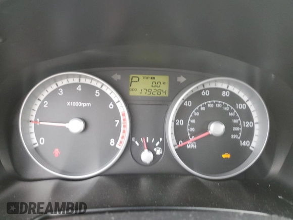 2009 Hyundai Accent Auto SE with VIN KMHCN36C79U130599, listed as a Copart auction lot 43587775 with 179,284 mi miles and Clean Title. Bid and sale history available at carsss.com. Image 9.