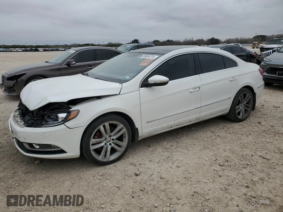 2013 Volkswagen CC Lux with VIN WVWRP7AN7DE549693, listed as a Copart auction lot 89004315 with 93,784 mi miles and Salvage Title. Bid and sale history available at carsss.com. Image 1.