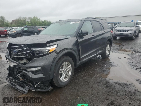 2020 Ford Explorer XLT z VIN 1FMSK8DH8LGC55651, wystawiony jako Copart lot #55479575 z przebiegiem 93 939 mil mil oraz Szkoda całkowita • Salvage title. Historia ofert i sprzedaży dostępna na DreamBid. Obrazek 1.