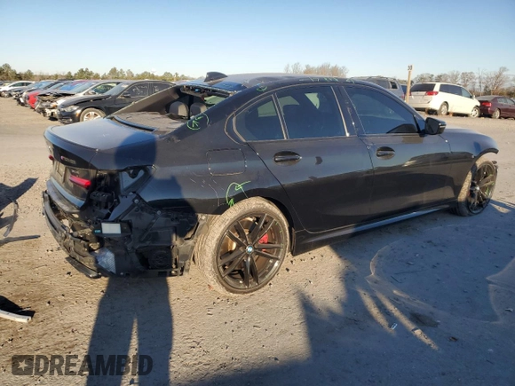 2022 BMW 3 Series M340i xDrive with VIN 3MW5U9J01N8C59541, listed as a Copart auction lot 83039444 with 44,185 mi miles and Salvage Title. Bid and sale history available at carsss.com. Image 3.