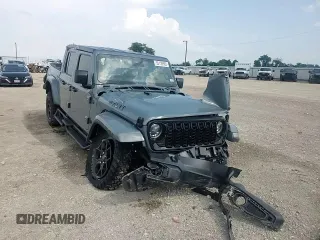 2024 Jeep Gladiator Willys с VIN 1C6HJTAG7RL131975, выставлен на аукционе Copart как лот 55139965 с пробегом 4 583 миль миль и Списание • Salvage title. История ставок и продаж доступна на DreamBid. Изображение 14.