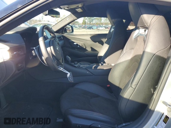 2022 Toyota Supra 2.0 with VIN WZ1DB2C08NW046734, listed as a Copart auction lot 83992154 with 43,576 mi miles and Salvage title. Bid and sale history available at DreamBid. Image 7.