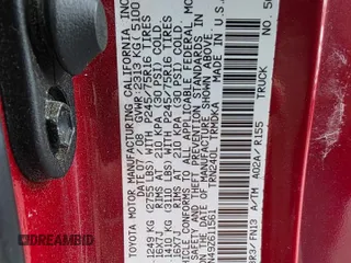 2009 Toyota Tacoma with VIN 5TEPX42N49Z611561, listed as a Copart auction lot 51891465 with 94,206 mi miles and Clean Title. Bid and sale history available at DreamBid. Image 10.