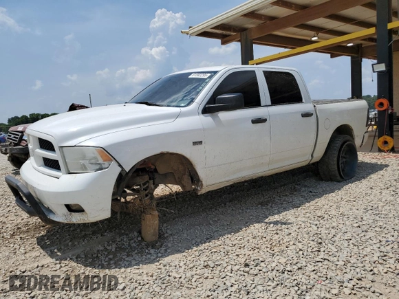 2012 Ram 1500 Express with VIN 1C6RD6KT5CS156721, listed as a Copart auction lot 61582295 with 262,984 mi miles and Salvage title. Bid and sale history available at DreamBid. Image 1.