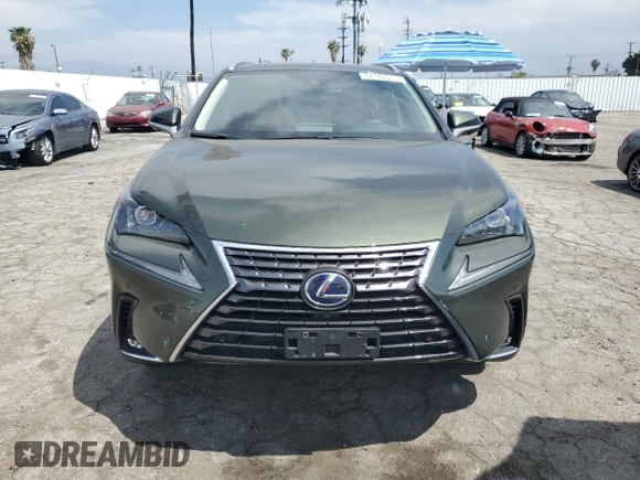 2021 Lexus NX 300h with VIN JTJGJRDZ7M2155967, listed as a Copart auction lot 52143315 with 22,830 mi miles and Salvage Title. Bid and sale history available at DreamBid. Image 5.