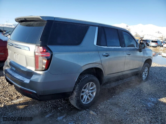 2023 Chevrolet Tahoe Commercial with VIN 1GNSKLED0PR270133, listed as a Copart auction lot 48582405 with 45,764 mi miles and Salvage Title. Bid and sale history available at carsss.com. Image 3.
