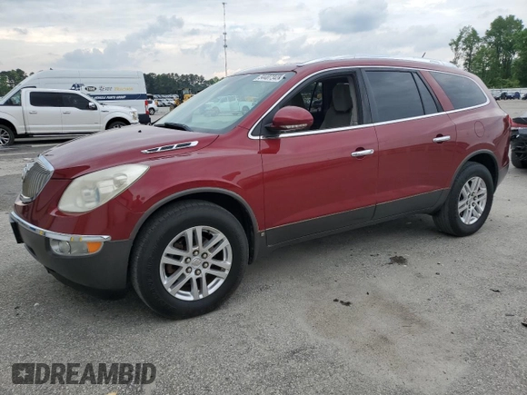 2009 Buick Enclave CX with VIN 5GAER13D89J168977, listed as a Copart auction lot 54407345 with 127,150 mi miles and Clean Title. Bid and sale history available at carsss.com. Image 1.