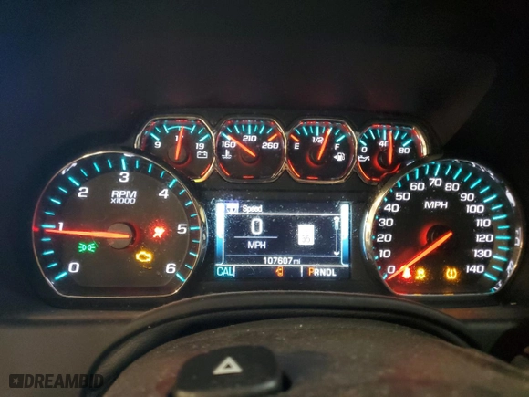 2017 Chevrolet Suburban LT with VIN 1GNSKHKC3HR221504, listed as a Copart auction lot 47999335 with 107,607 mi miles and Salvage Title. Bid and sale history available at carsss.com. Image 9.