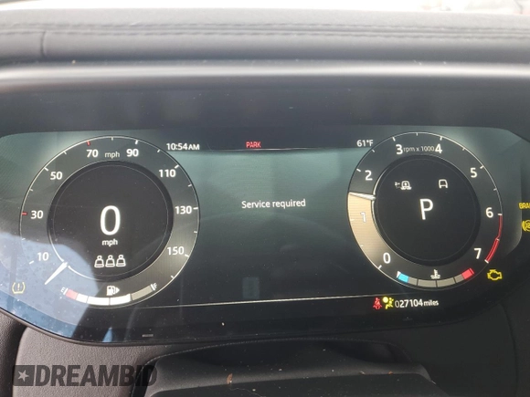 2023 Land Rover Range Rover Sport SE with VIN SAL1P9EU8PA108931, listed as a Copart auction lot 43055095 with 27,104 mi miles and Salvage Title. Bid and sale history available at DreamBid. Image 9.