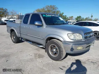 2002 Toyota Tundra SR5 with VIN 5TBRT34172S278633, listed as a IAAI auction lot 41736534 with 159,053 mi miles. Bid and sale history available at carsss.com. Image 1.