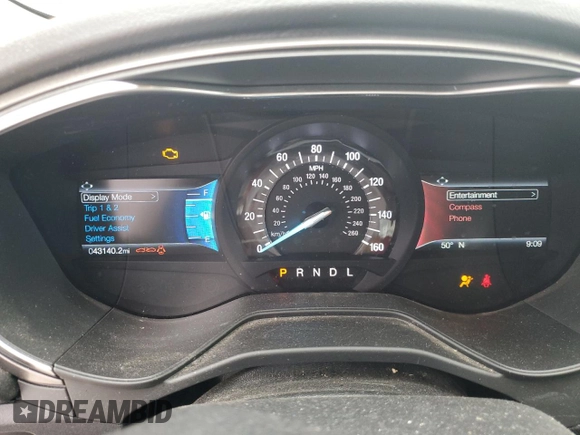 2020 Ford Fusion SE with VIN 3FA6P0HD1LR249902, listed as a Copart auction lot 53847995 with 43,140 mi miles and Salvage title. Bid and sale history available at DreamBid. Image 9.