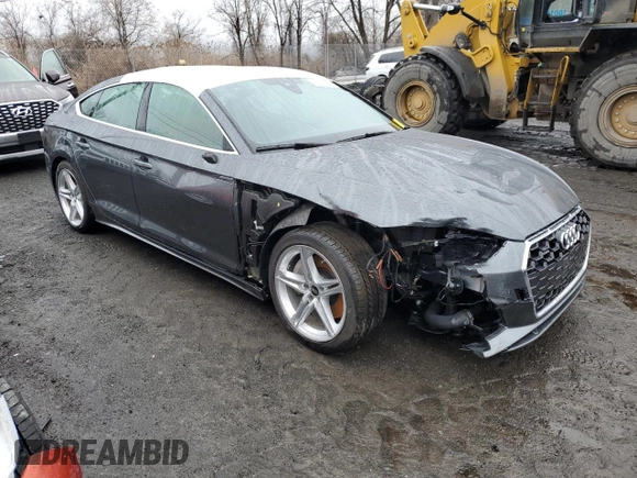 2022 Audi A5 Sportback S line Premium Plus with VIN WAUFACF5XNA023831, listed as a Copart auction lot 40151634 with 12,402 mi miles. Bid and sale history available at carsss.com. Image 4.
