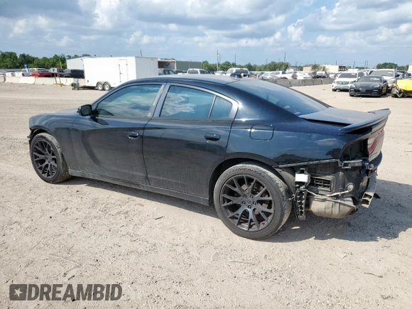 2015 Dodge Charger SXT with VIN 2C3CDXHG7FH721825, listed as a Copart auction lot 58076255 with 193,740 mi miles and Salvage title. Bid and sale history available at DreamBid. Image 2.
