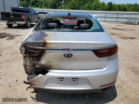 2017 Kia Cadenza Technology with VIN KNALC4J17H5091928, listed as a Copart auction lot 57755034 with 114,134 mi miles and Salvage Title. Bid and sale history available at carsss.com. Image 6.