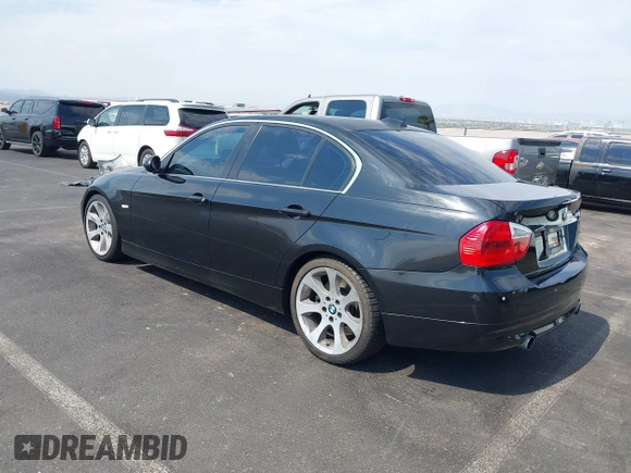 2007 BMW 3 Series 335i with VIN WBAVB73507VF54233, listed as a IAAI auction lot 39816172 with 96,076 mi miles. Bid and sale history available at carsss.com. Image 3.