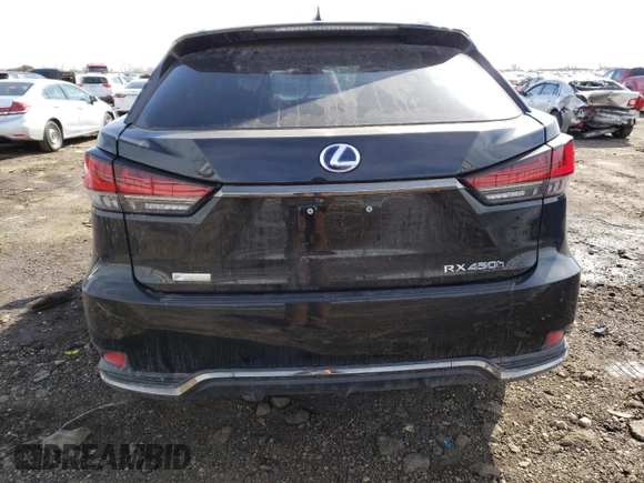 2021 Lexus RX with VIN 2T2YGMDA5MC066415, listed as a Copart auction lot 45372953 with 11,956 mi miles. Bid and sale history available at carsss.com. Image 6.