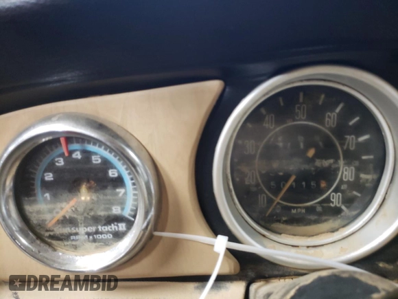 1970 Volkswagen Beetle with VIN 1102596488, listed as a Copart auction lot 79020114 with 50,115 mi miles and Salvage Title. Bid and sale history available at DreamBid. Image 9.