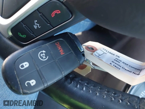 2020 Jeep Compass Latitude с VIN 3C4NJDBB5LT101115, выставлен на аукционе IAAI как лот 41857821 с пробегом 35 550 миль миль и . История ставок и продаж доступна на DreamBid. Изображение 11.