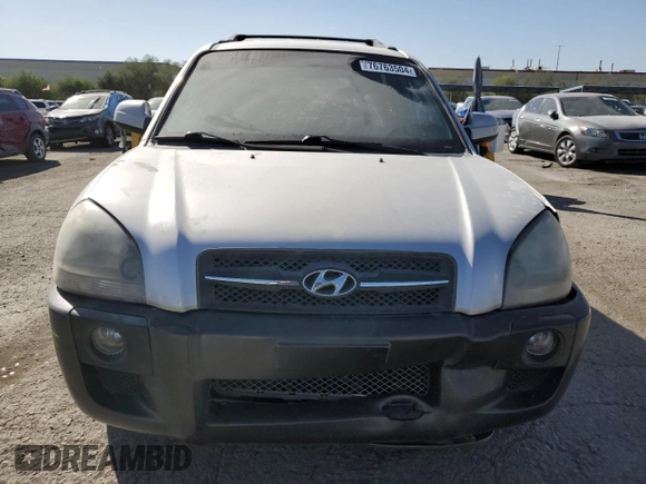 2006 Hyundai Tucson GLS with VIN KM8JN12D46U430686, listed as a Copart auction lot 76763504 with 145,104 mi miles and Salvage Title. Bid and sale history available at carsss.com. Image 5.