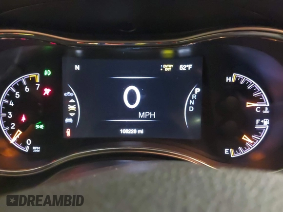 2018 Jeep Grand Cherokee Trailhawk with VIN 1C4RJFLG8JC267810, listed as a IAAI auction lot 41221229 with 108,228 mi miles and . Bid and sale history available at DreamBid. Image 7.