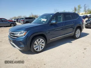 2021 Volkswagen Atlas SEL with VIN 1V2BR2CAXMC593450, listed as a Copart auction lot 51934015 with 64,806 mi miles and Salvage title. Bid and sale history available at DreamBid. Image 1.